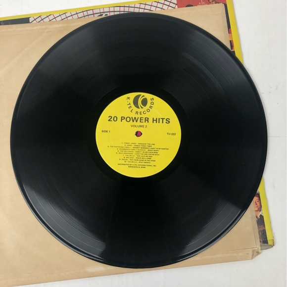 Vintage 20 Power Hits Vinyl Record 12” Album K-Tel Records Pop Rock Music - Picture 4 of 4